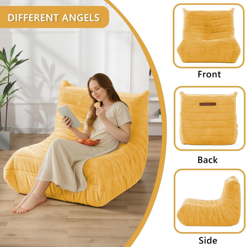 Bean Bag Chair with Filling Comfy Lounge Floor