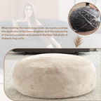 Bean Bag Chair with Plush Faux Fur Cover