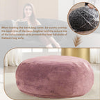 Bean Bag Chair with Plush Faux Fur Cover