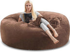Bean Bag Chair with Plush Faux Fur Cover