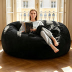 Bean Bag Chair with Plush Faux Fur Cover