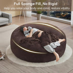 Bean Bag Chair with Plush Faux Fur Cover
