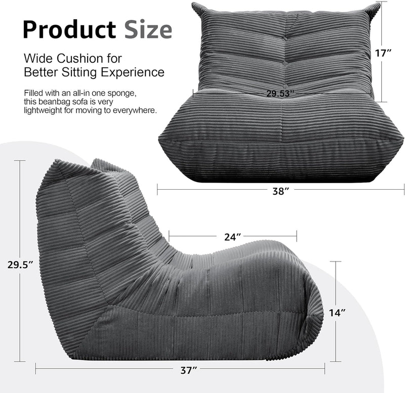 Bean Bag Chairs for Adults Giant Chair Memory