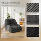 Bean Bag Single Chair with Filling Included Beanbag