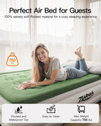 Bed 203x152x46CM Mattress with Built-In Electric Pump 3