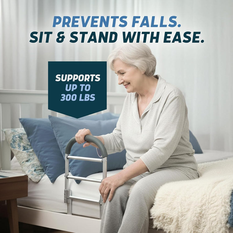 Bed Assist Rail for Seniors with Motion Light