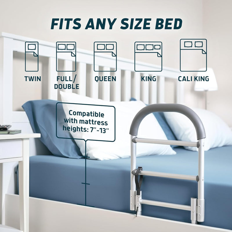 Bed Assist Rail for Seniors with Motion Light