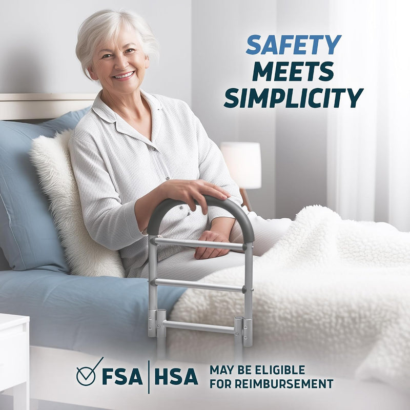 Bed Assist Rail for Seniors with Motion Light
