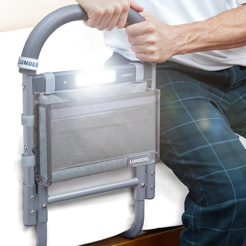 Bed Assist Rail for Seniors with Motion Light