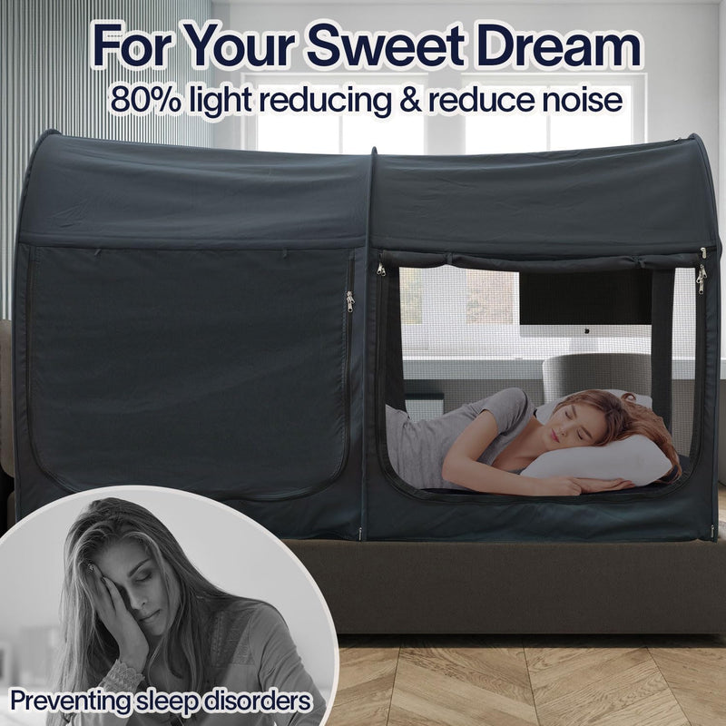 Bed Canopy Tent Privacy Space Size Frame Sleeping