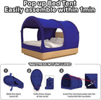 Bed Canopy Tent Privacy Space Size Frame Sleeping