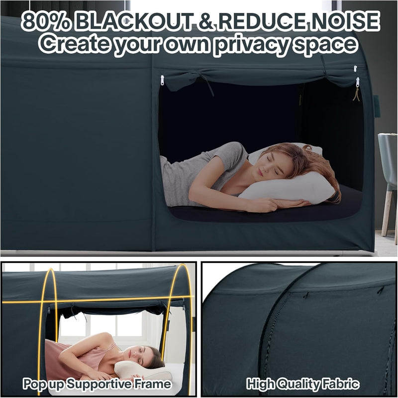 Bed Canopy Tent Privacy Space Size Frame Sleeping