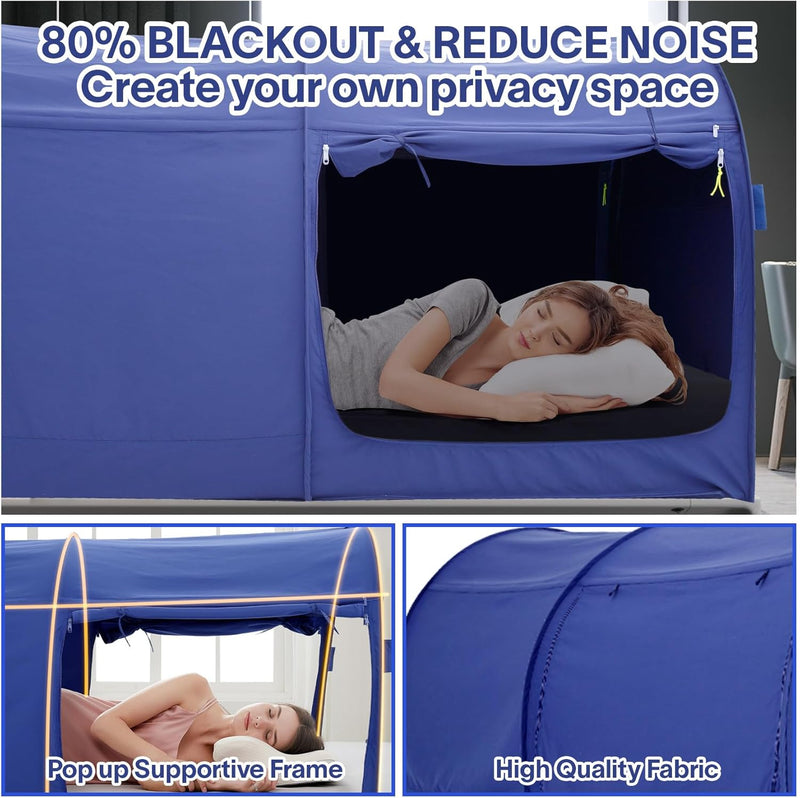 Bed Canopy Tent Privacy Space Size Frame Sleeping