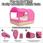 Bed Canopy Tent Privacy Space Size Frame Sleeping