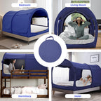 Bed Canopy Tent Privacy Space Size Frame Sleeping
