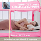 Bed Canopy Tent Privacy Space Size Frame Sleeping