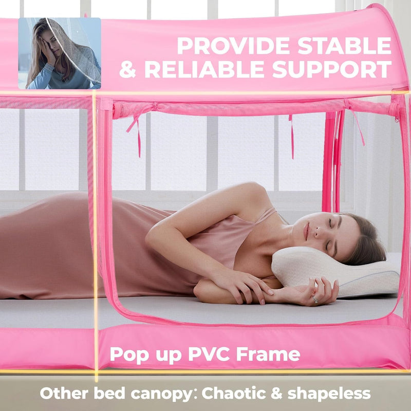 Bed Canopy Tent Privacy Space Size Frame Sleeping