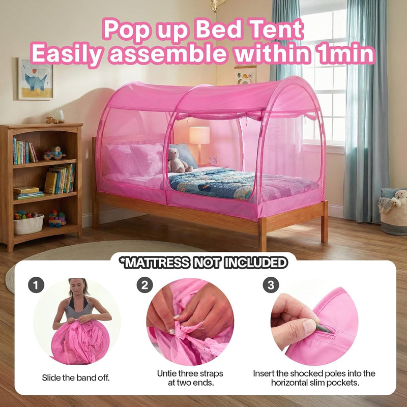 Bed Canopy Tent Privacy Space Size Frame Sleeping