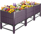 Bed for Garden with Reinforcement Rods Elevated Legs