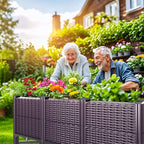 Bed for Garden with Reinforcement Rods Elevated Legs