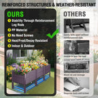 Bed for Garden with Reinforcement Rods Elevated Legs