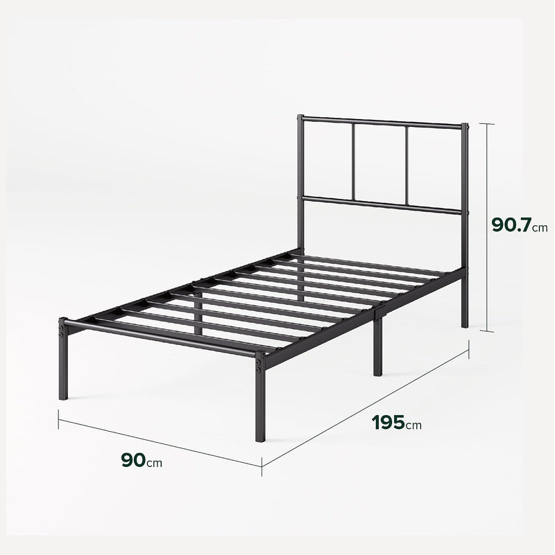 Bed Frame 14.2'' Height Metal Base with Steel