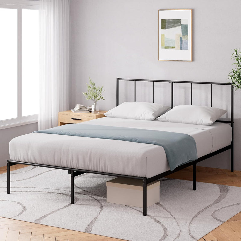 Bed Frame 14.2'' Height Metal Base with Steel