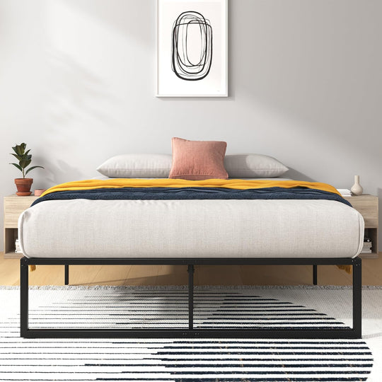 Bed Frame 14.2'' Height Metal Base with Steel