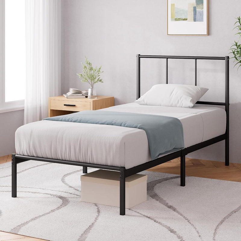 Bed Frame 14.2'' Height Metal Base with Steel