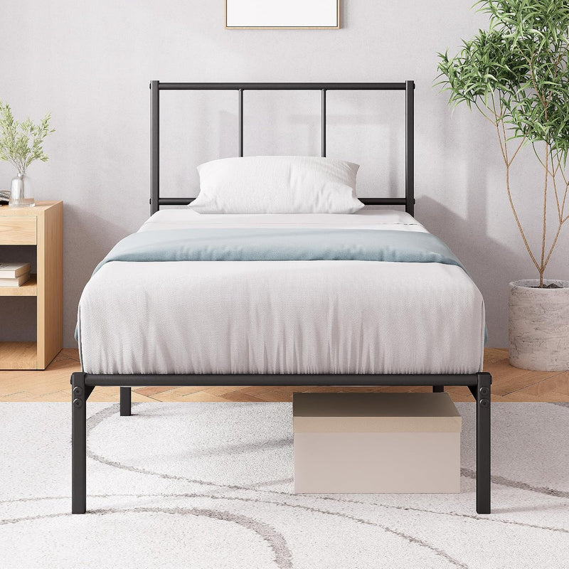 Bed Frame 14.2'' Height Metal Base with Steel
