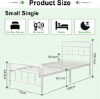 Bed Frame 2ft6 with Headboard and Footboard