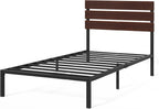 Bed Frame 31'' Height Sustainable Bamboo Metal Base