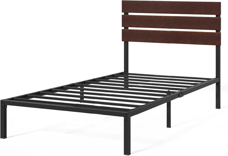 Bed Frame 31'' Height Sustainable Bamboo Metal Base