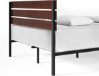 Bed Frame 31'' Height Sustainable Bamboo Metal Base