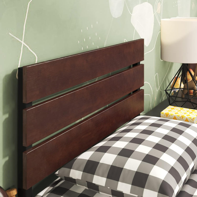 Bed Frame 31'' Height Sustainable Bamboo Metal Base