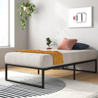 Bed Frame 31'' Height Sustainable Bamboo Metal Base