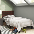Bed Frame 31'' Height Sustainable Bamboo Metal Base