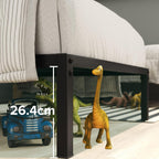 Bed Frame 31'' Height Sustainable Bamboo Metal Base