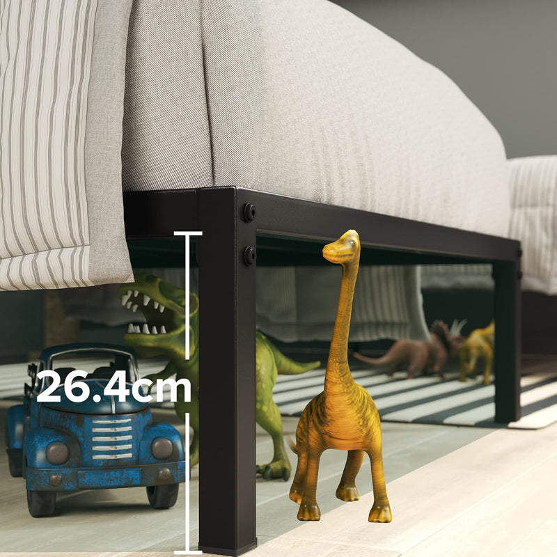 Bed Frame 31'' Height Sustainable Bamboo Metal Base