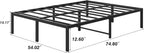 Bed Frame 36CM High Metal Platform Frames Kingsize