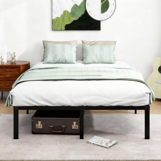 Bed Frame Metal Platform Frames Kingsize