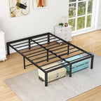 Bed Frame 36CM High Metal Platform Frames Kingsize