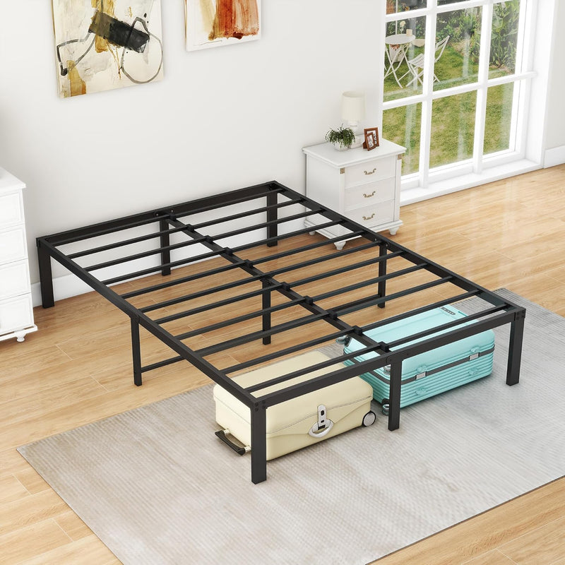 Bed Frame 36CM High Metal Platform Frames Kingsize