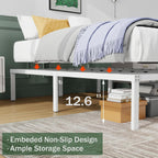 Bed Frame 36CM High Metal Platform Frames Kingsize