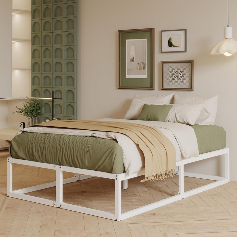 Bed Frame 36CM High with Steel Slats Support