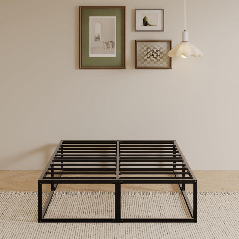 Bed Frame 36CM High with Steel Slats Support