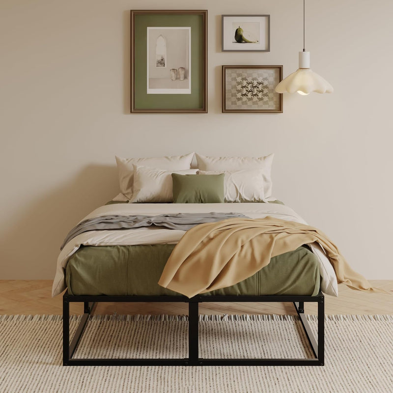 Bed Frame 36CM High with Steel Slats Support