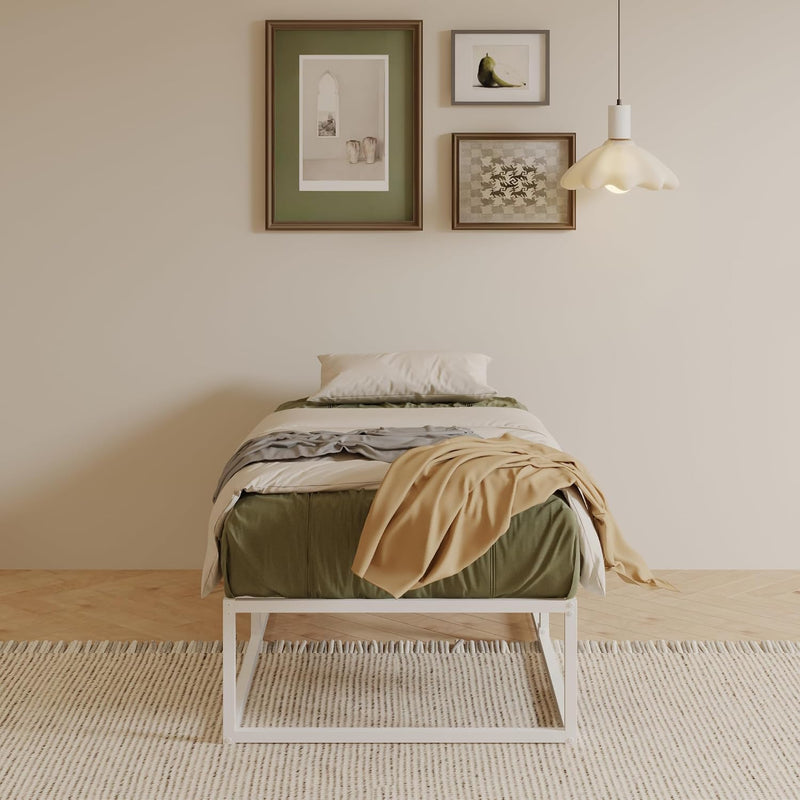 Bed Frame 36CM High with Steel Slats Support