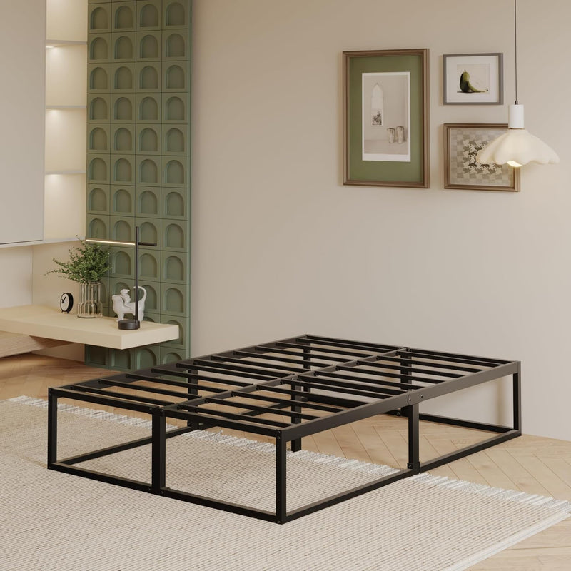 Bed Frame 36CM High with Steel Slats Support