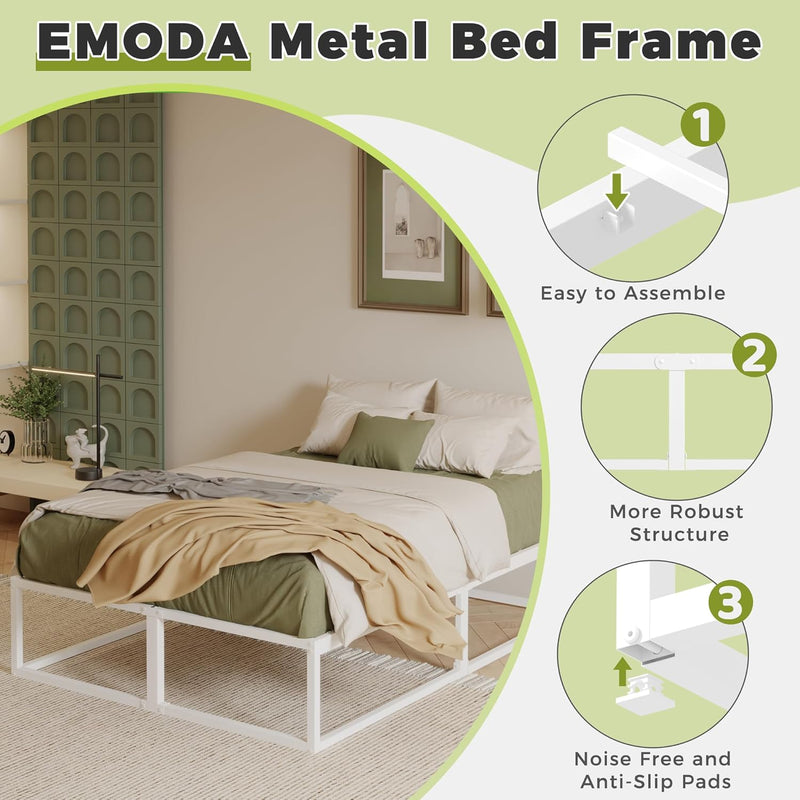Bed Frame 36CM High with Steel Slats Support